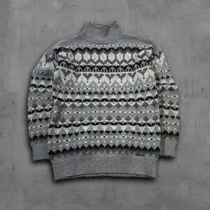 Y2K Oversized Coogi Like Boxy Gray Abercrombie & Fitch Streetwear Sweater